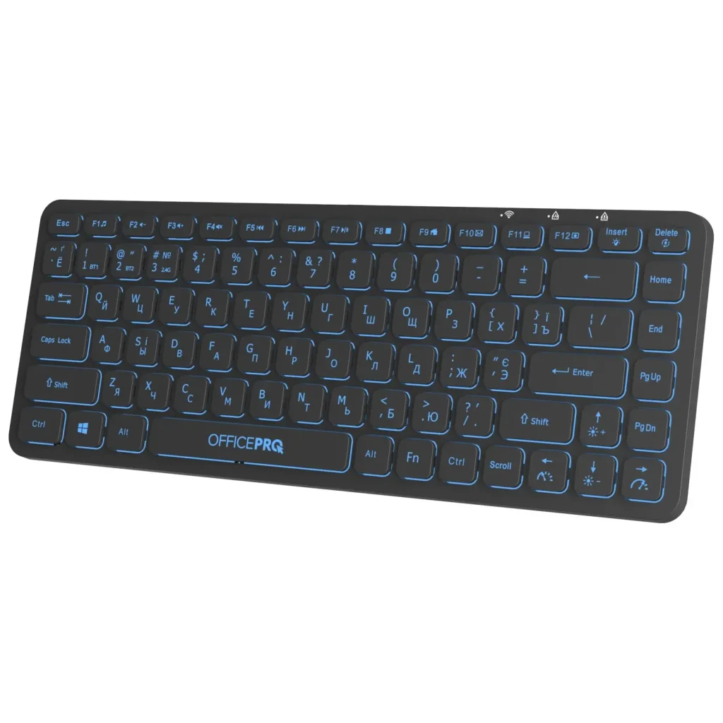 Клавіатура бездротова OfficePro SK790B Bluetooth Black UA