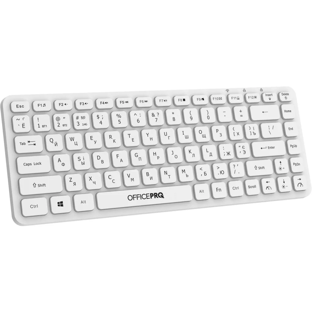 Клавиатура беспроводная OfficePro SK790W Bluetooth White UA