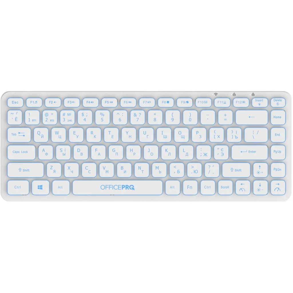 Клавиатура беспроводная OfficePro SK790W Bluetooth White UA