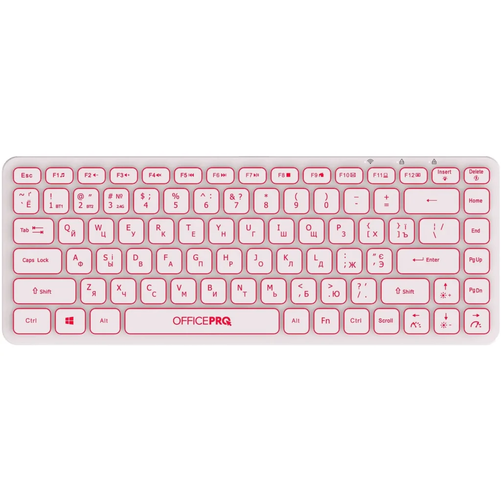 Клавиатура беспроводная OfficePro SK790W Bluetooth White UA