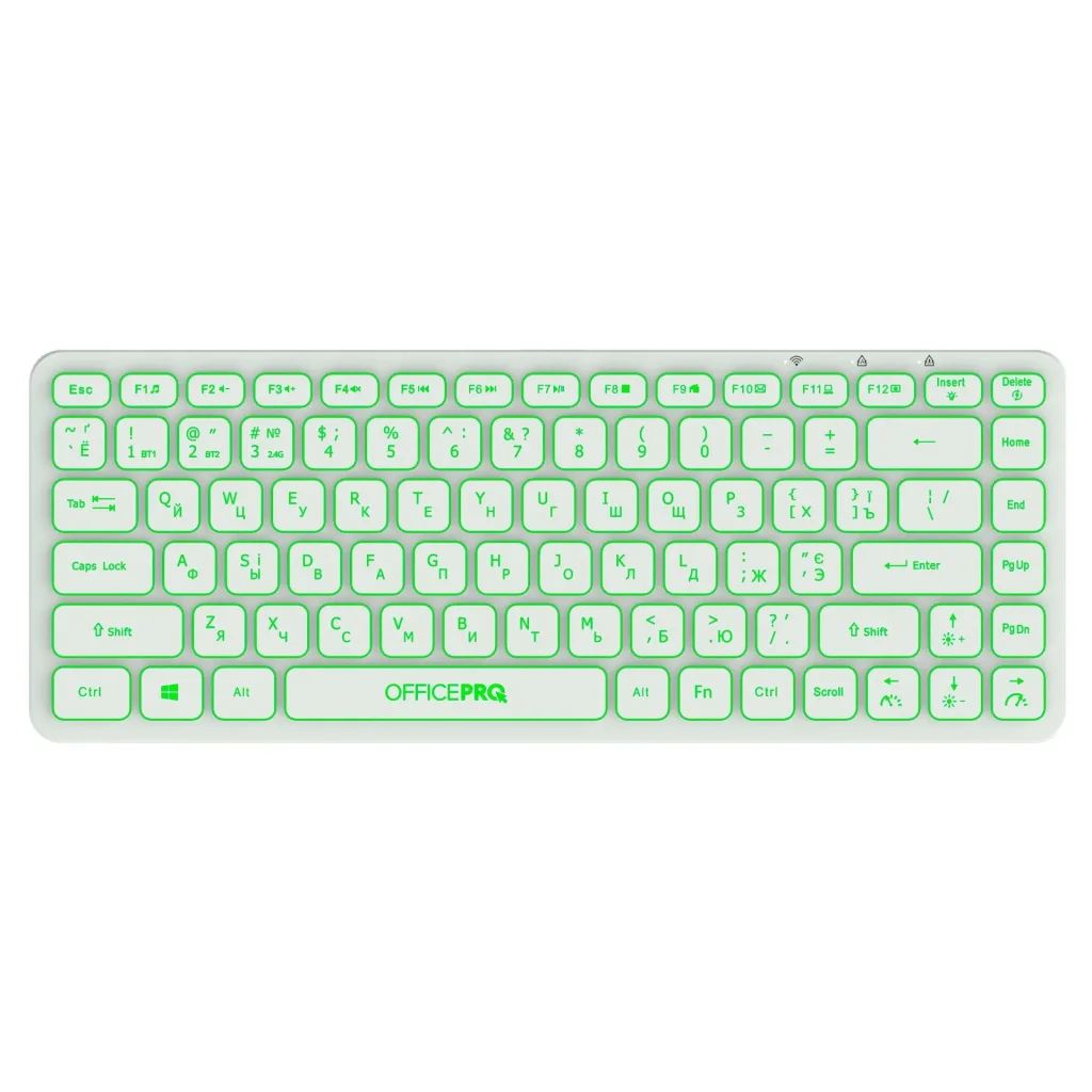 Клавиатура беспроводная OfficePro SK790W Bluetooth White UA