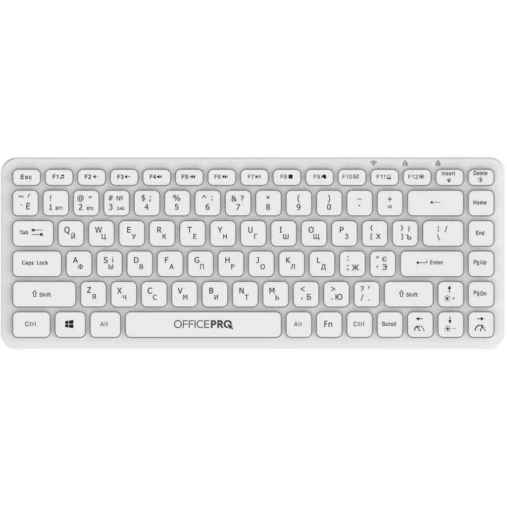 Клавиатура беспроводная OfficePro SK790W Bluetooth White UA