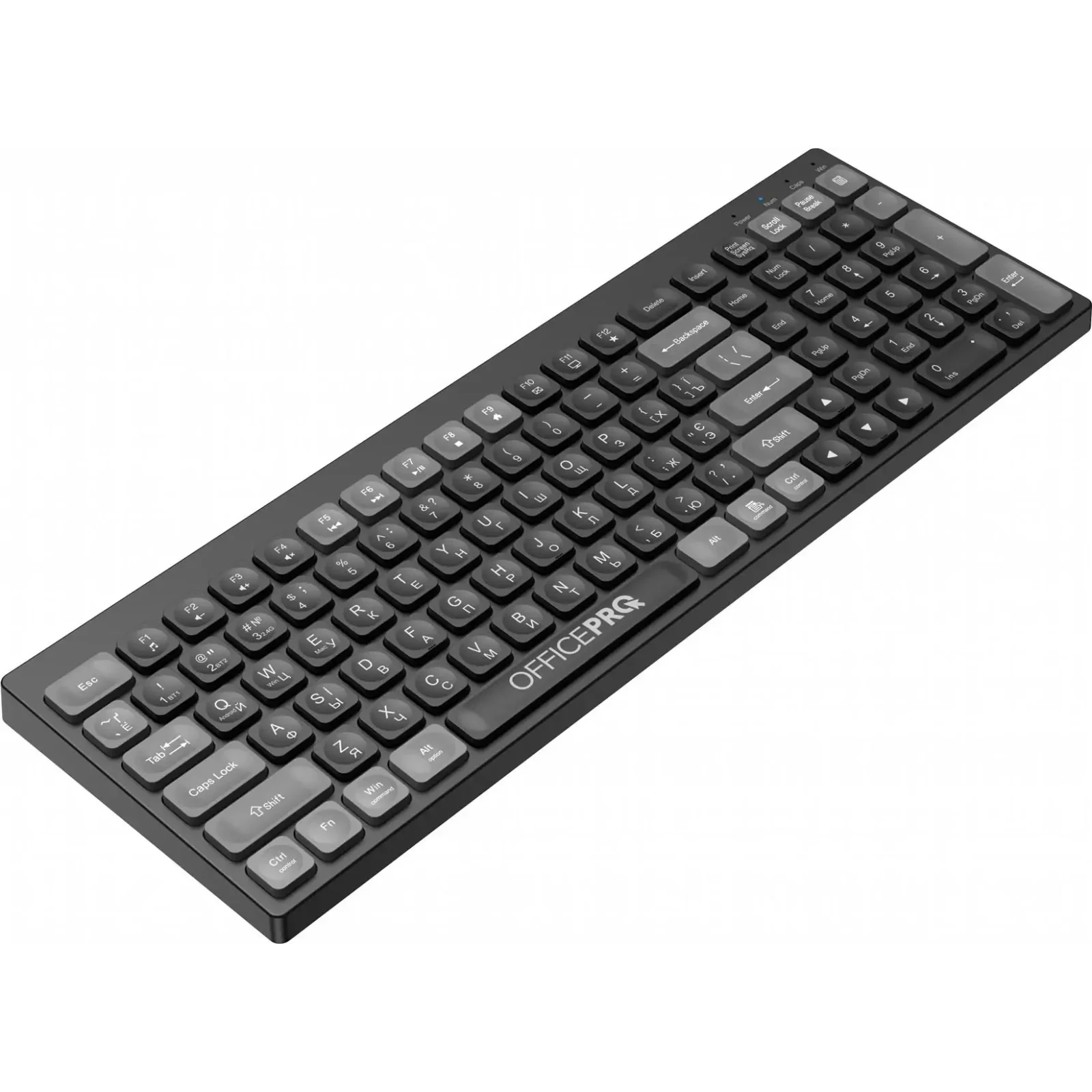 Клавіатура бездротова OfficePro SK985B Bluetooth Black UA