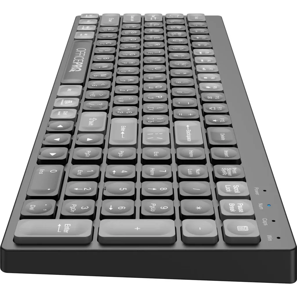 Клавиатура беспроводная OfficePro SK985B Bluetooth Black UA