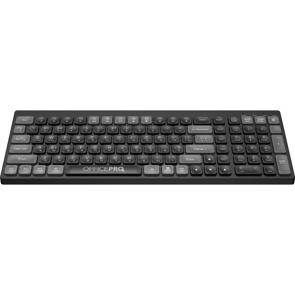 Клавиатура беспроводная OfficePro SK985B Bluetooth Black UA