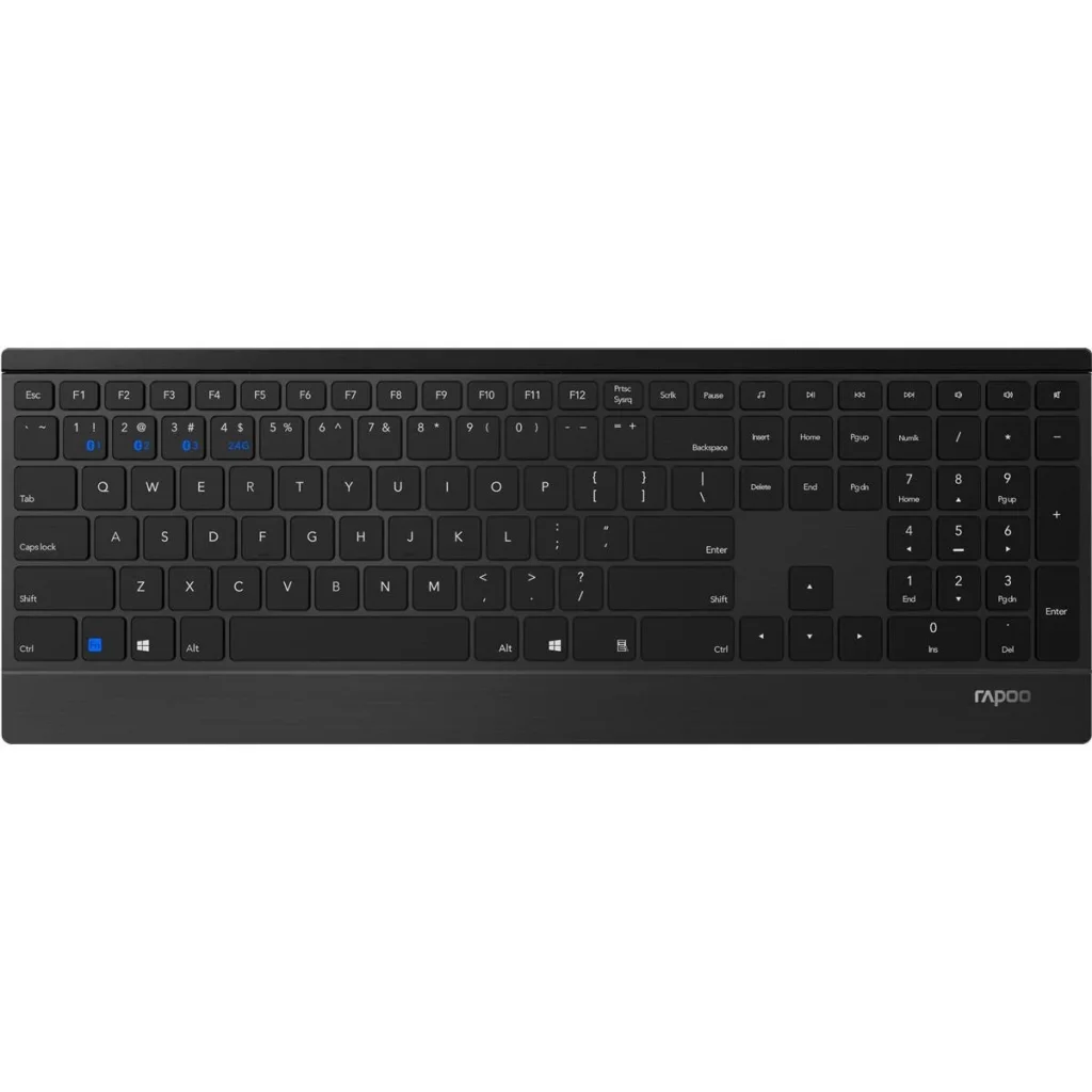 Клавіатура бездротова Rapoo E9500M Wireless Black, E9500M Black UA