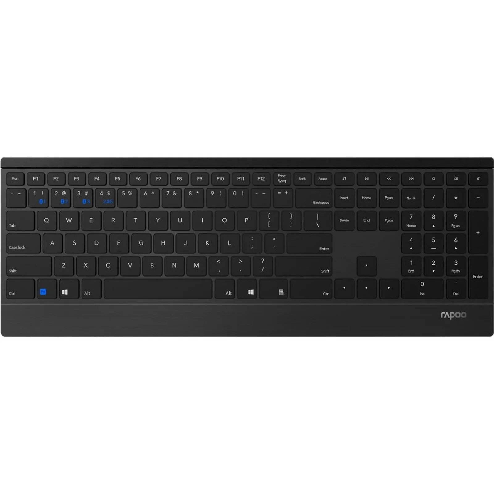 Клавиатура беспроводная Rapoo E9500M Wireless Black, E9500M Black UA