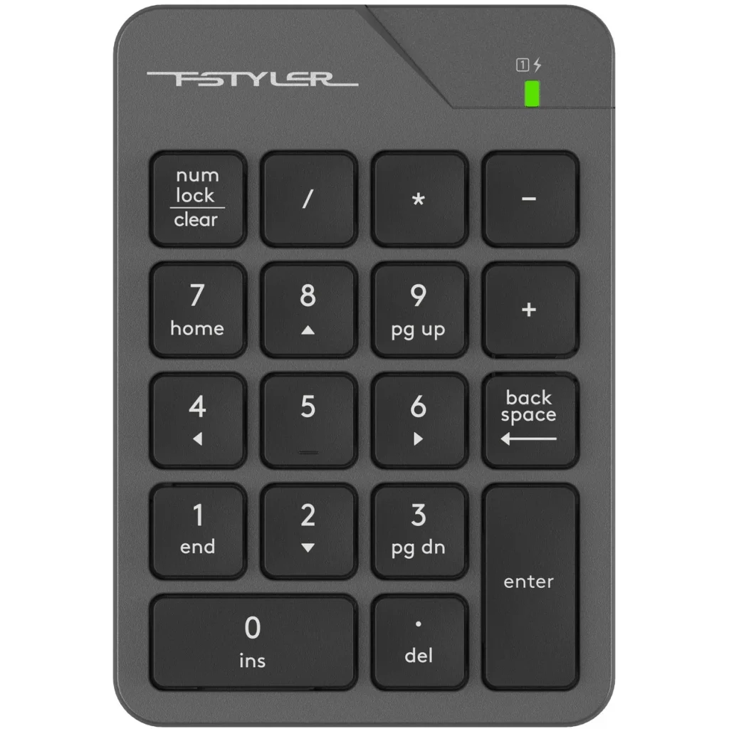Клавіатура цифрова A4Tech Fstyler FGK21C Grey, FGK21C (Grey) UA