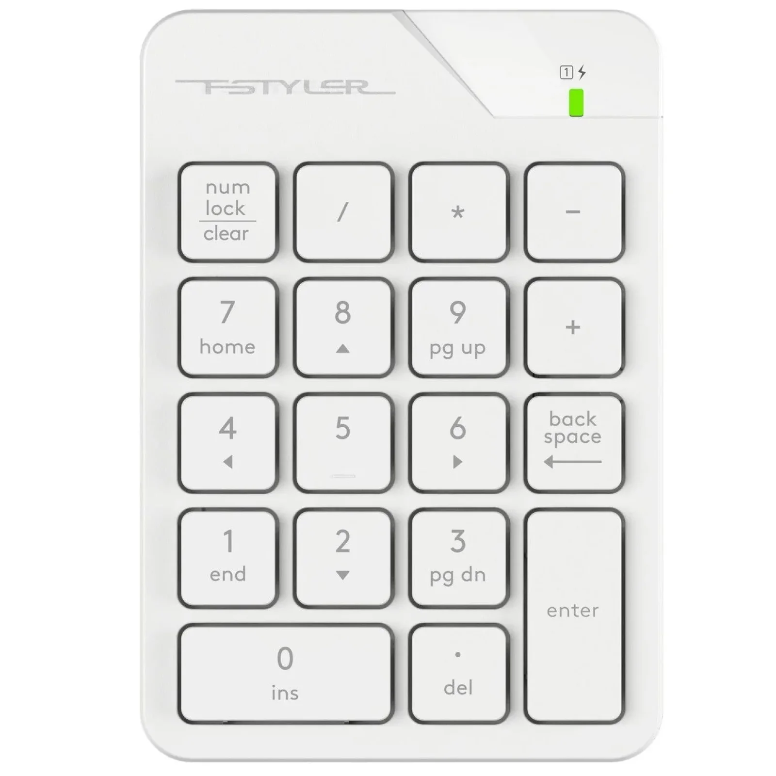 Клавиатура цифровая A4Tech Fstyler FGK21C White, FGK21C (White) UA