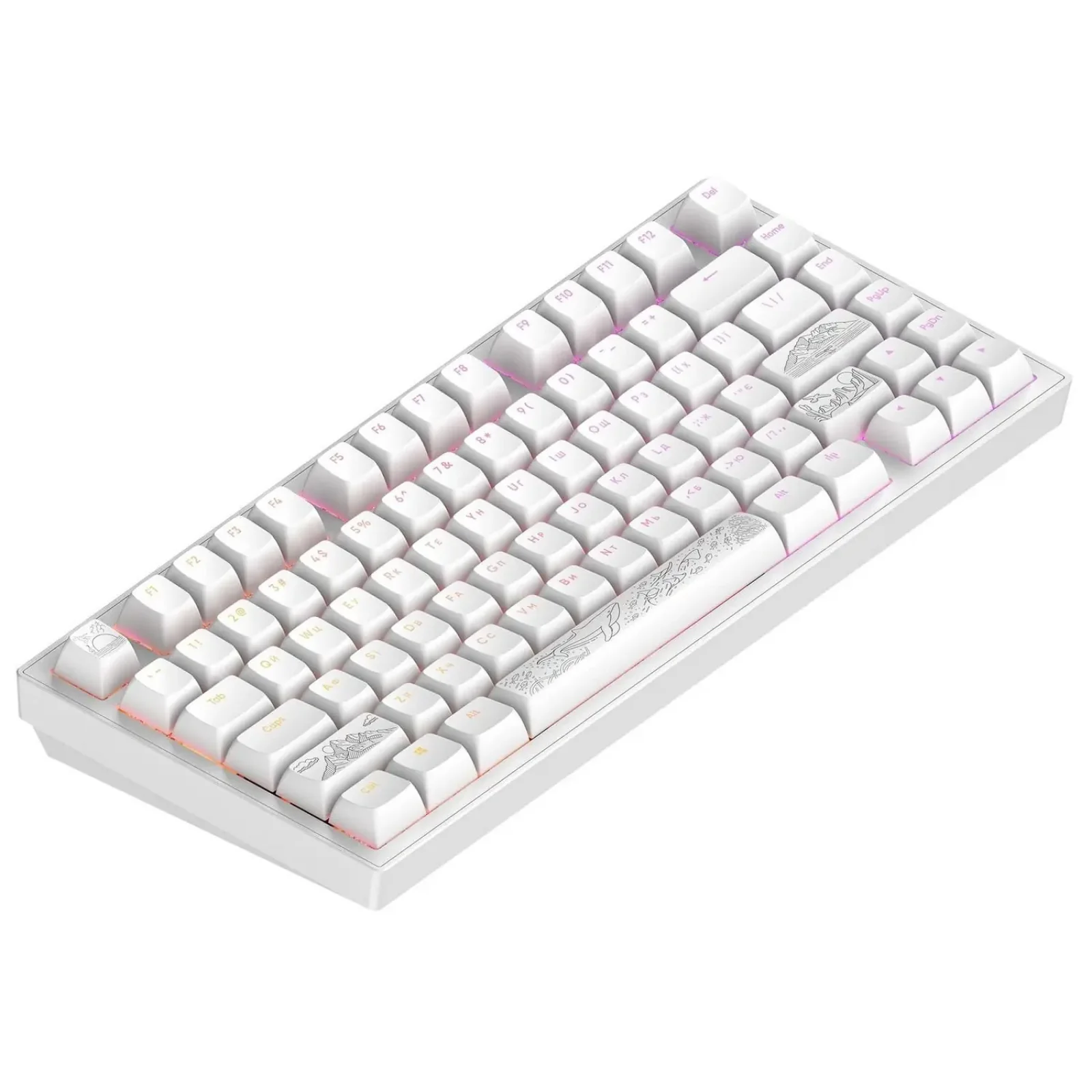 Клавіатура Dark Project ALU81 Terra Nostra White (DPKB_NOSTRA_81_ANSI_WHITE_UA) UA