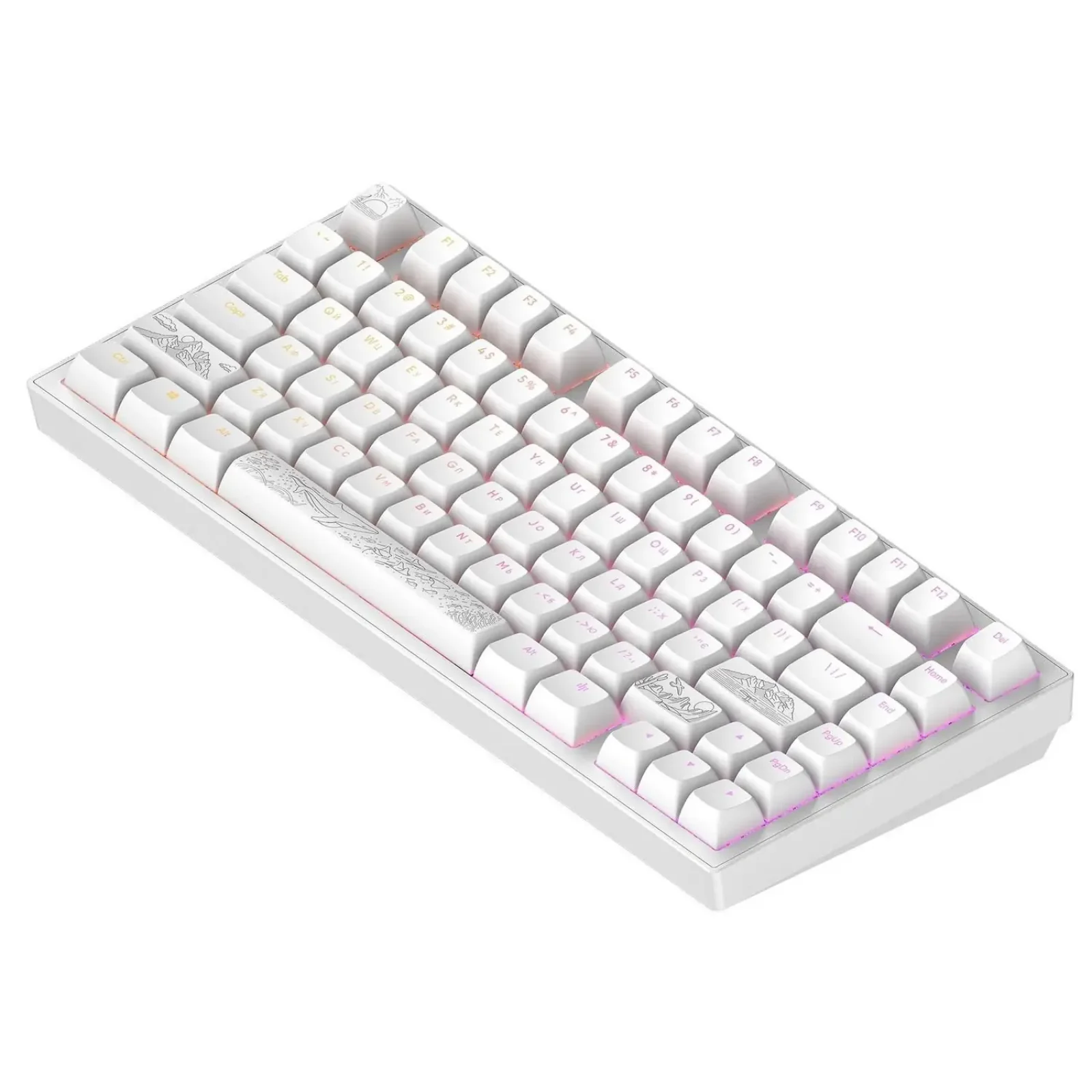 Клавіатура Dark Project ALU81 Terra Nostra White (DPKB_NOSTRA_81_ANSI_WHITE_UA) UA