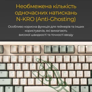 Клавиатура Ducky One 3 Cherry MX Brown UA USB Matcha Cream (DKON2108-BUAPXМAEGGC1) UA