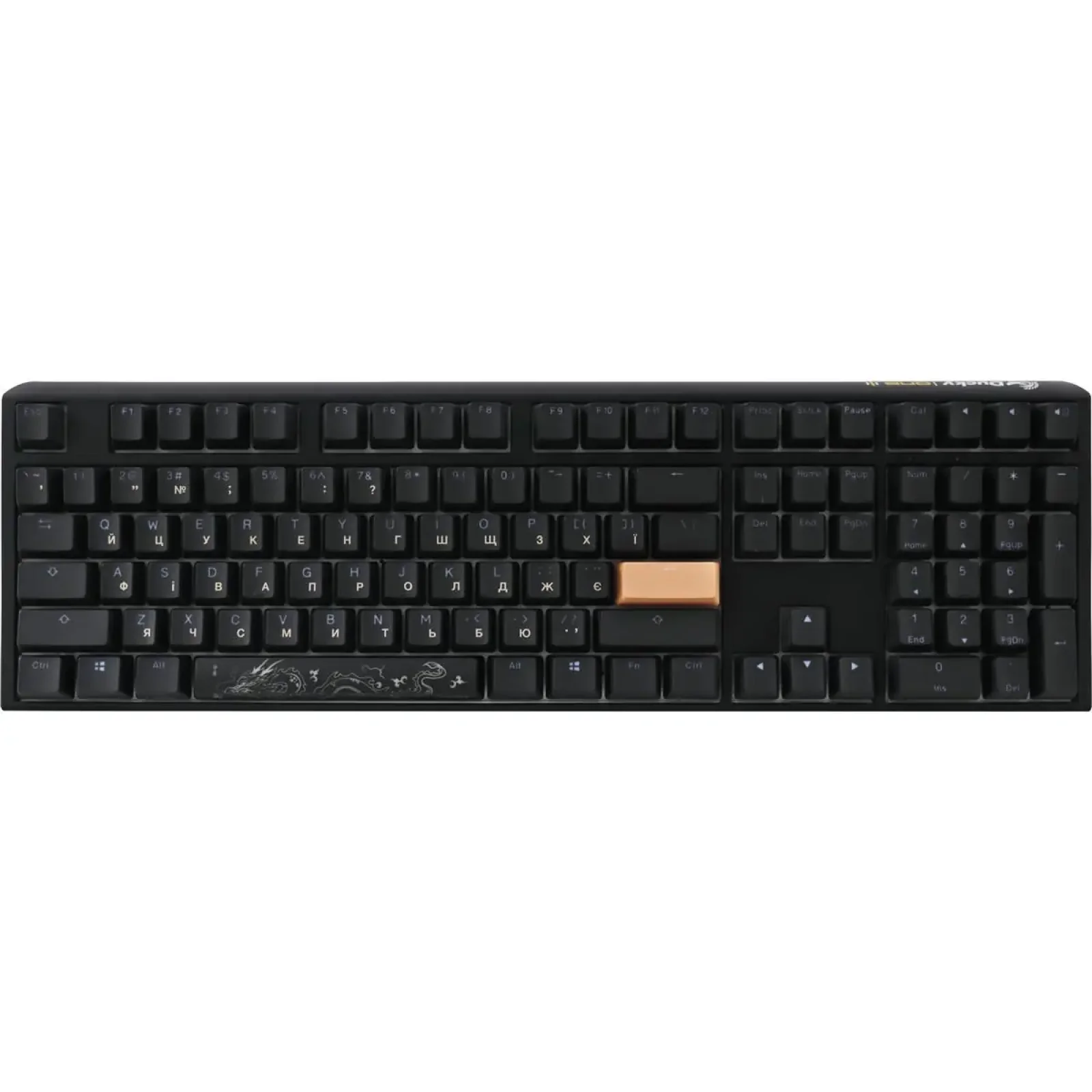 Клавіатура Ducky One 3 Cherry MX Red RGB UA USB Black (DKON2108ST-RUAPXCLAWSC1) UA