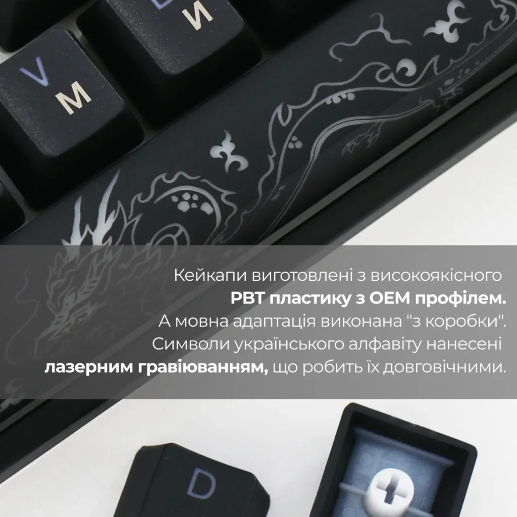 Клавиатура Ducky One 3 Cherry MX Red RGB UA USB Black (DKON2108ST-RUAPXCLAWSC1) UA