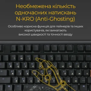 Клавіатура Ducky One 3 Cherry MX Silent Red RGB UA USB Black (DKON2108ST-SUAPXCLAWSC1) UA