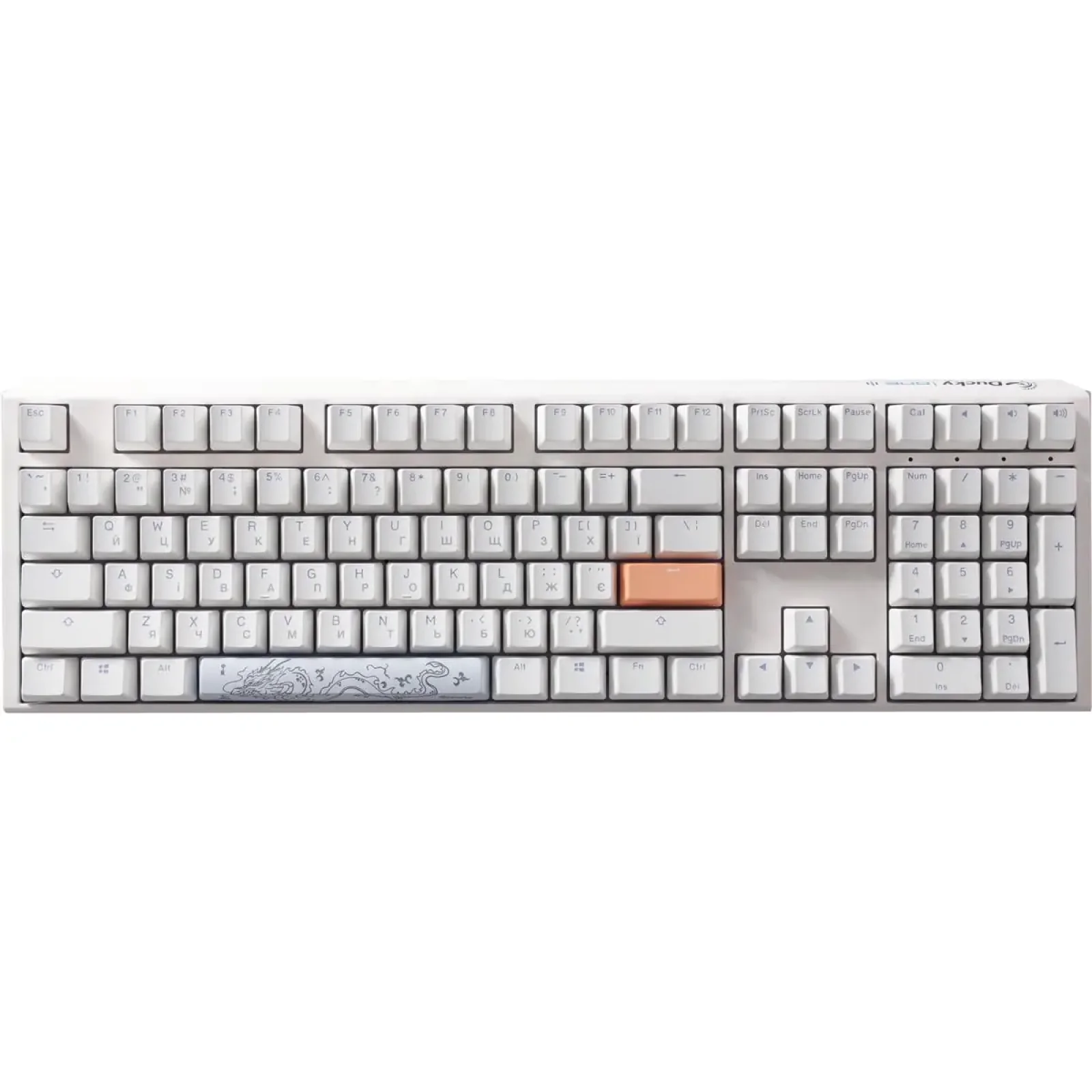 Клавиатура Ducky One 3 Cherry MX Brown RGB UA USB White (DKON2108ST-BUAPXPWWWSC1) UA