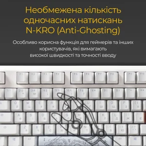Клавиатура Ducky One 3 Cherry MX Brown RGB UA USB White (DKON2108ST-BUAPXPWWWSC1) UA