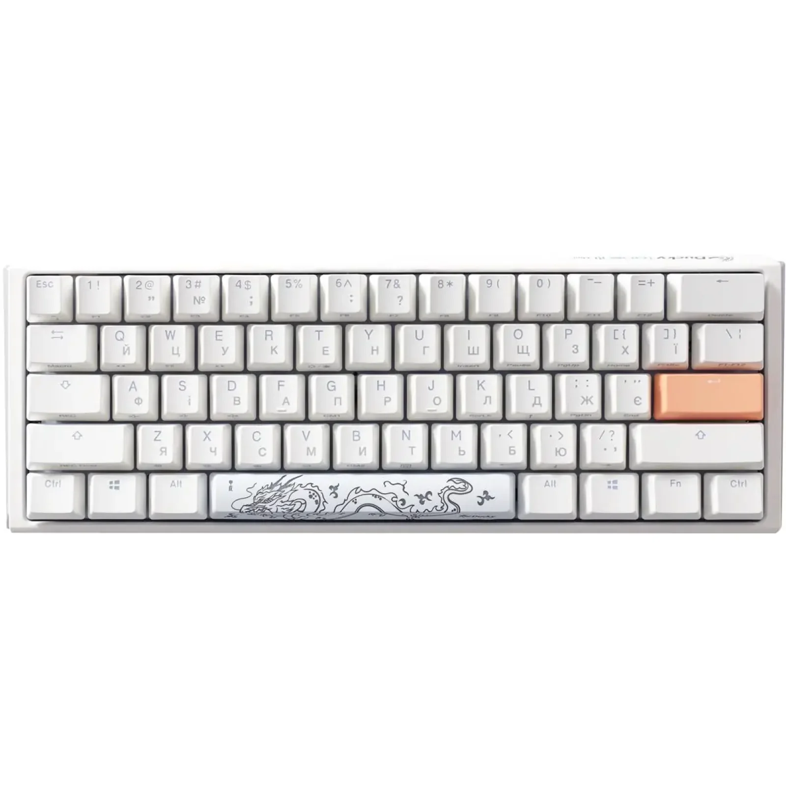 Клавиатура Ducky One 3 Mini Cherry MX Brown RGB UA USB White (DKON2161ST-BUAPXPWWWSC1) UA