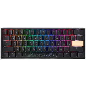 Клавиатура Ducky One 3 Mini Cherry MX Silent Red RGB UA USB Black (DKON2161ST-SUAPXCLAWSC1) UA
