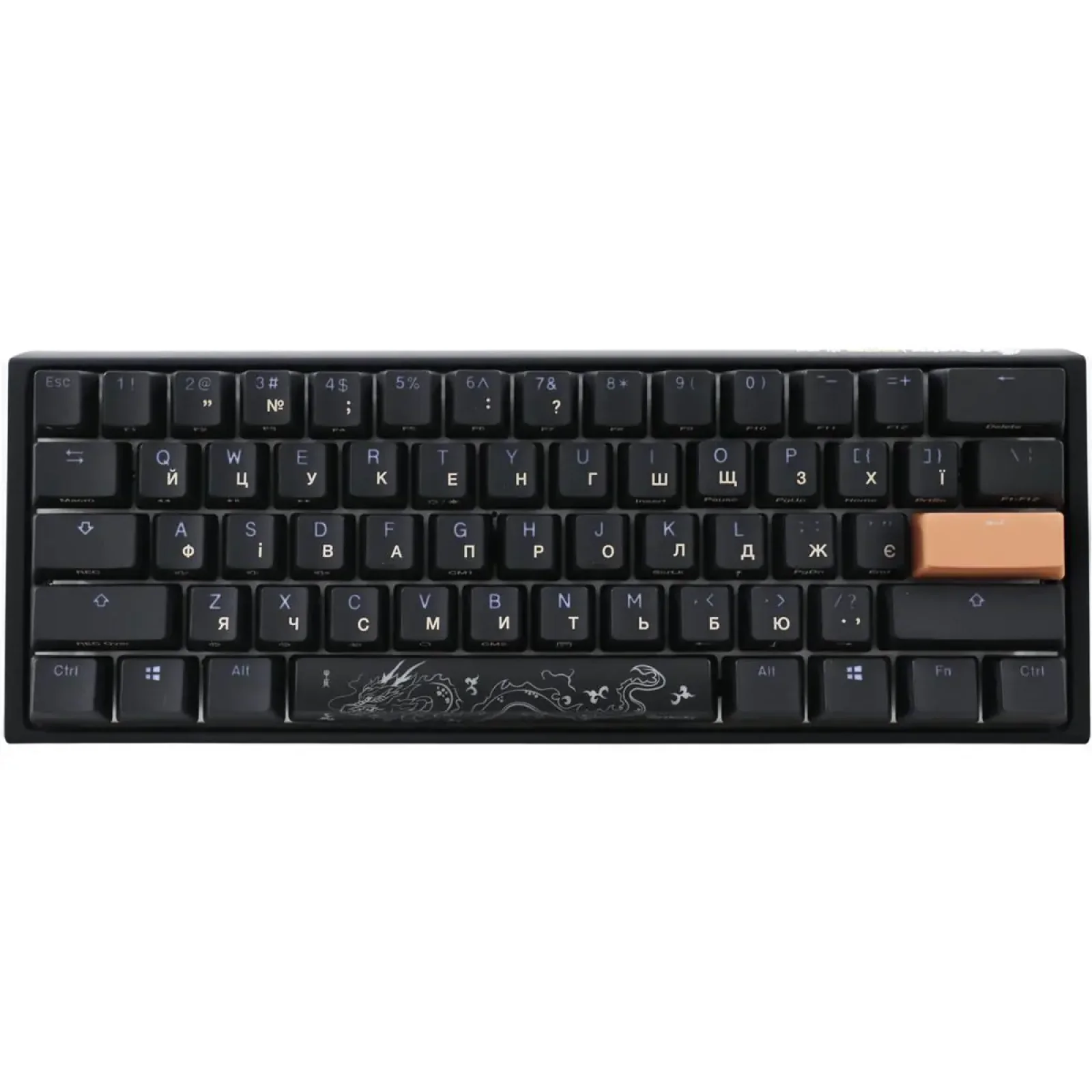 Клавиатура Ducky One 3 Mini Cherry MX Silent Red RGB UA USB Black (DKON2161ST-SUAPXCLAWSC1) UA