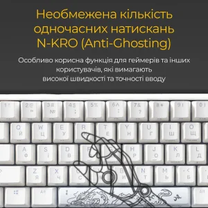 Клавиатура Ducky One 3 SF Cherry MX Red RGB UA USB White (DKON2167ST-RUAPXPWWWSC1) UA