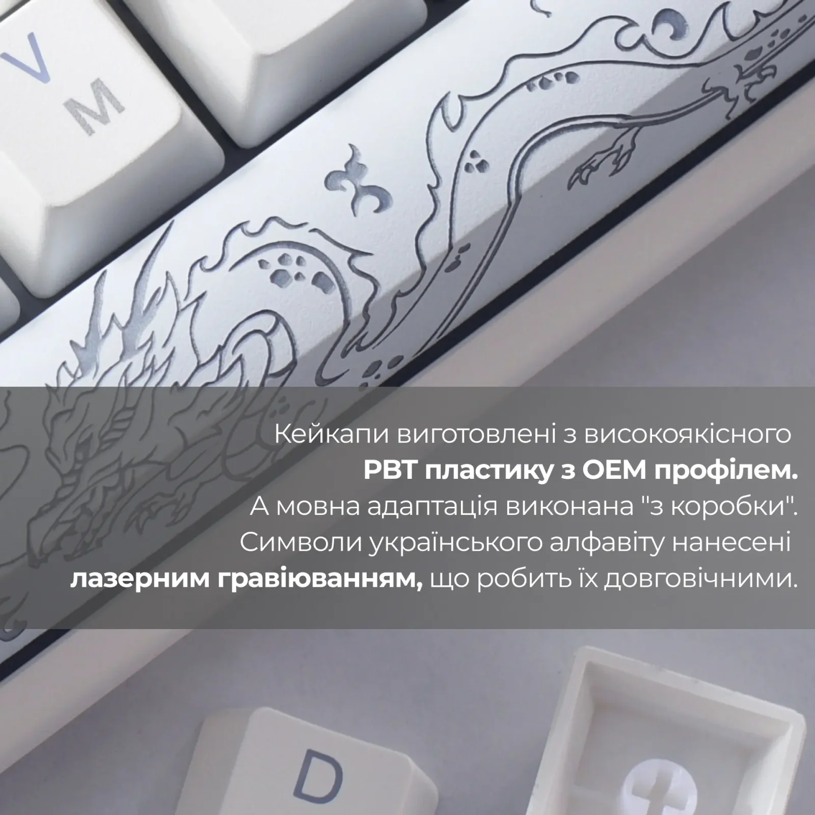 Клавиатура Ducky One 3 TKL Cherry MX Speed Silver RGB UA USB White (DKON2187ST-PUAPXPWWWSC1) UA