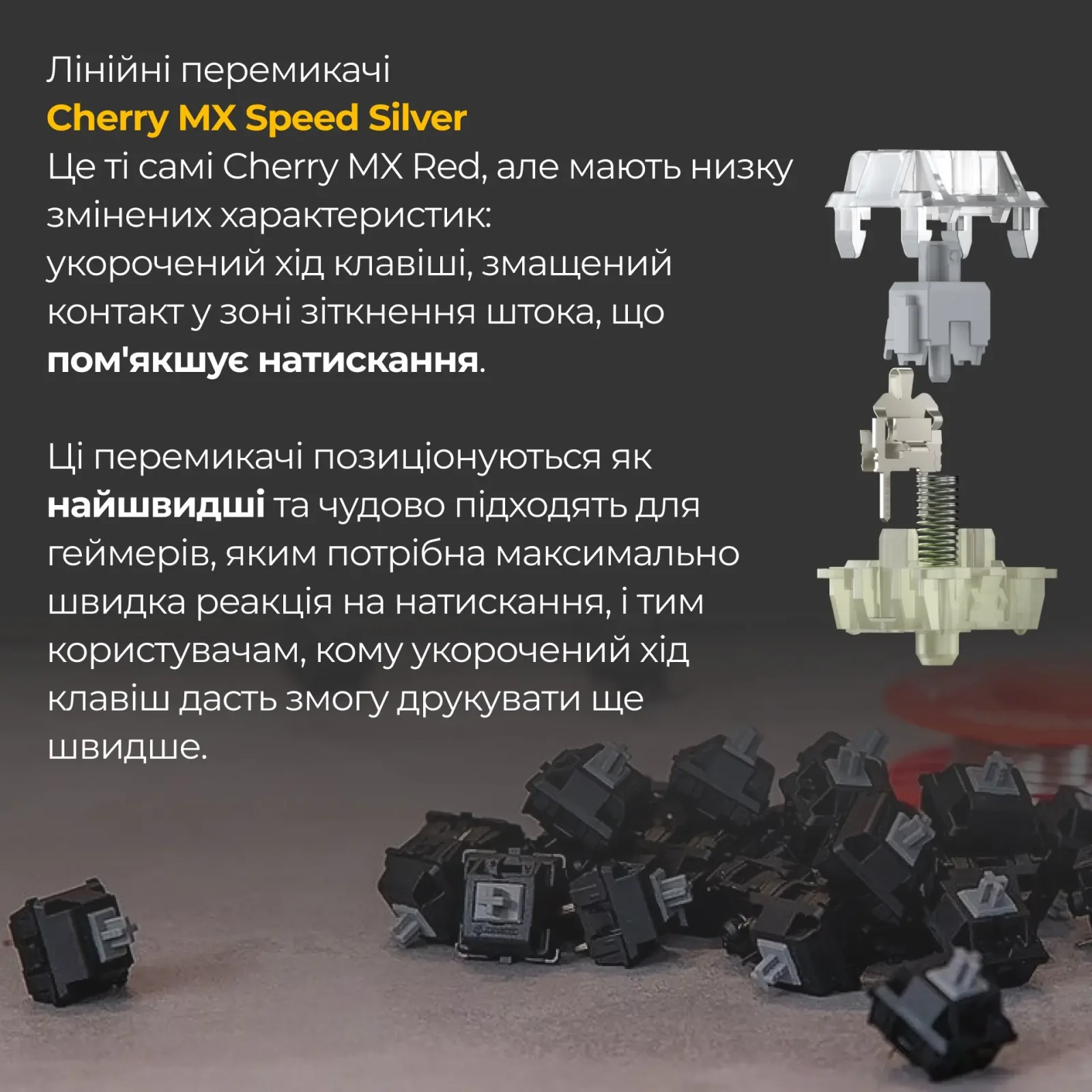 Клавиатура Ducky One 3 TKL Cherry MX Speed Silver RGB UA USB White (DKON2187ST-PUAPXPWWWSC1) UA
