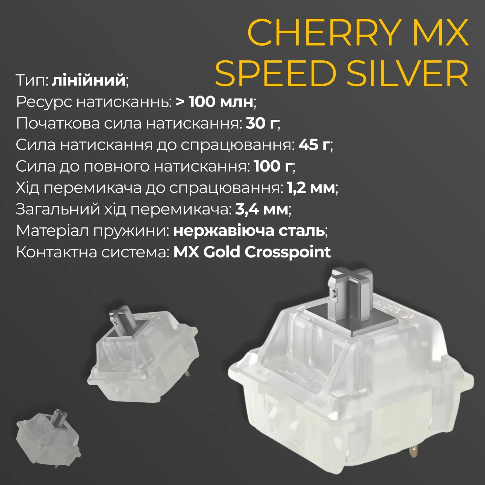 Клавиатура Ducky One 3 TKL Cherry MX Speed Silver RGB UA USB White (DKON2187ST-PUAPXPWWWSC1) UA