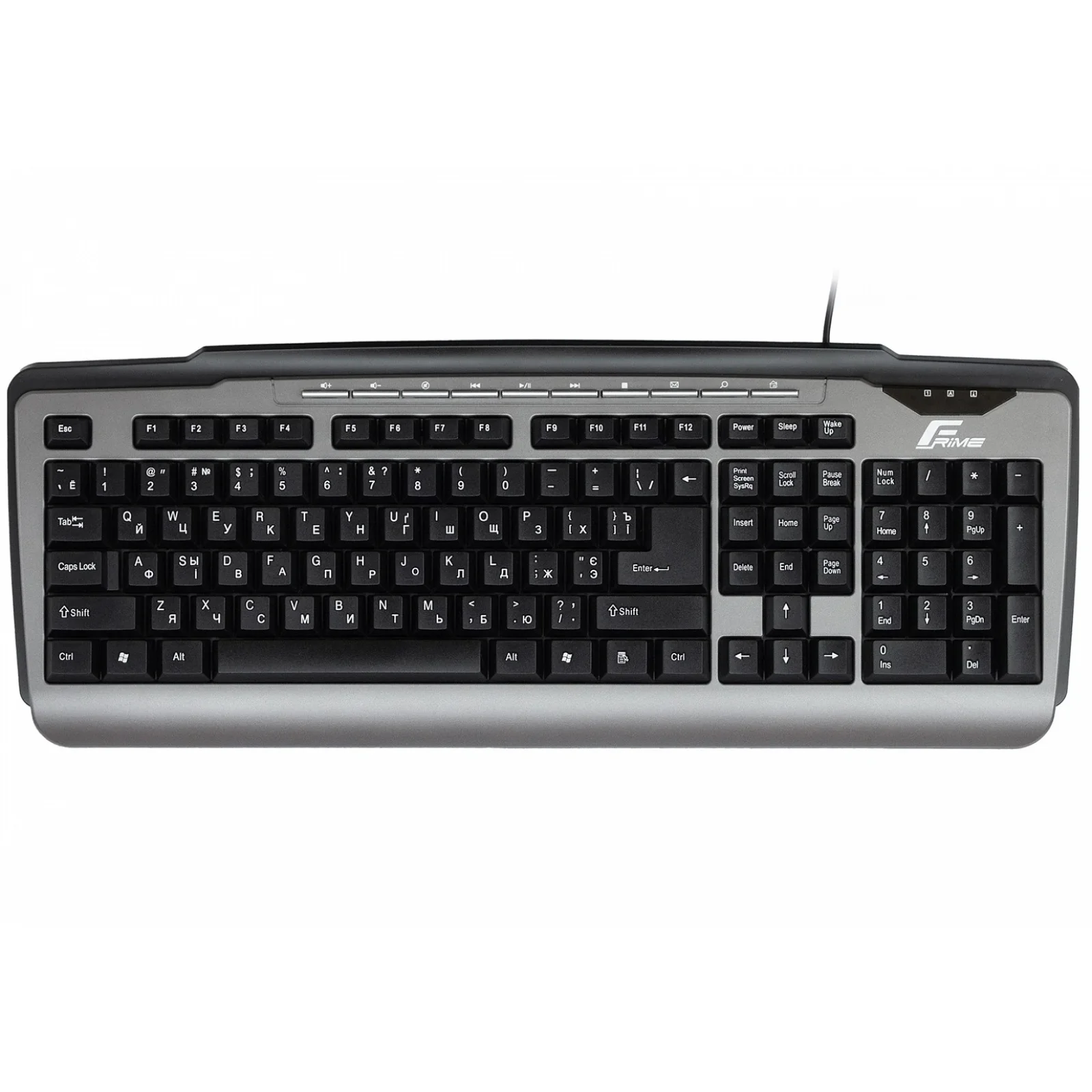 Клавіатура Frime Classic Keyboard Black-Silver USB (FKBB0323) UA