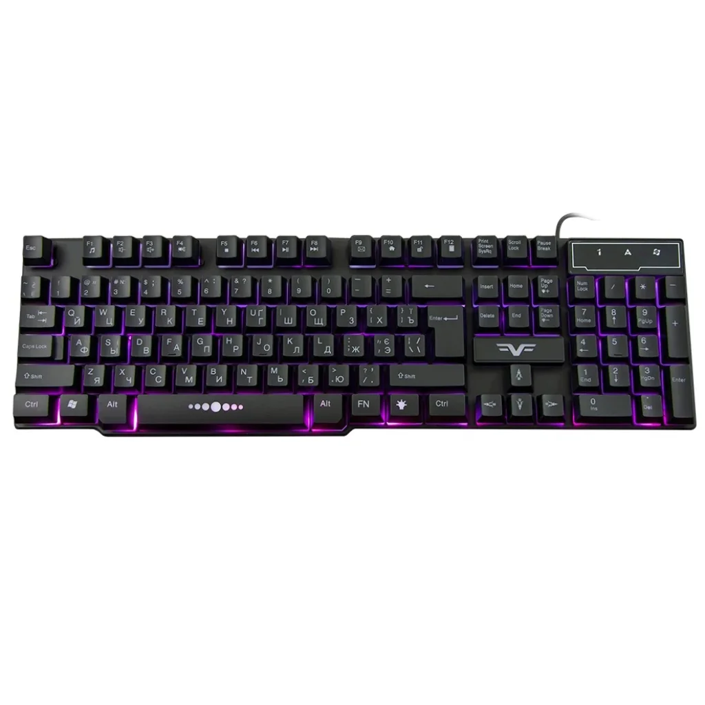 Клавиатура Frime Firefly II Black USB RUS/UKR (FLK19110) UA