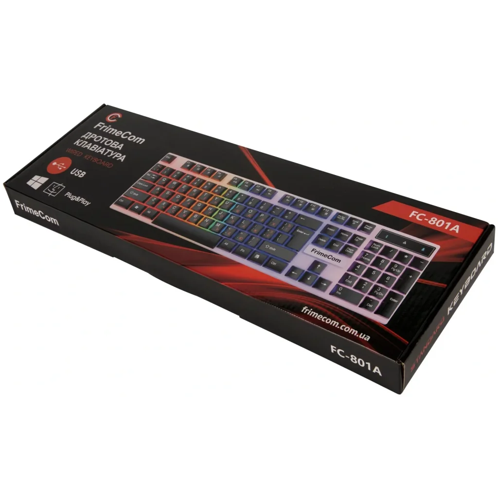 Клавіатура FrimeCom FC-801А-USB Black UA