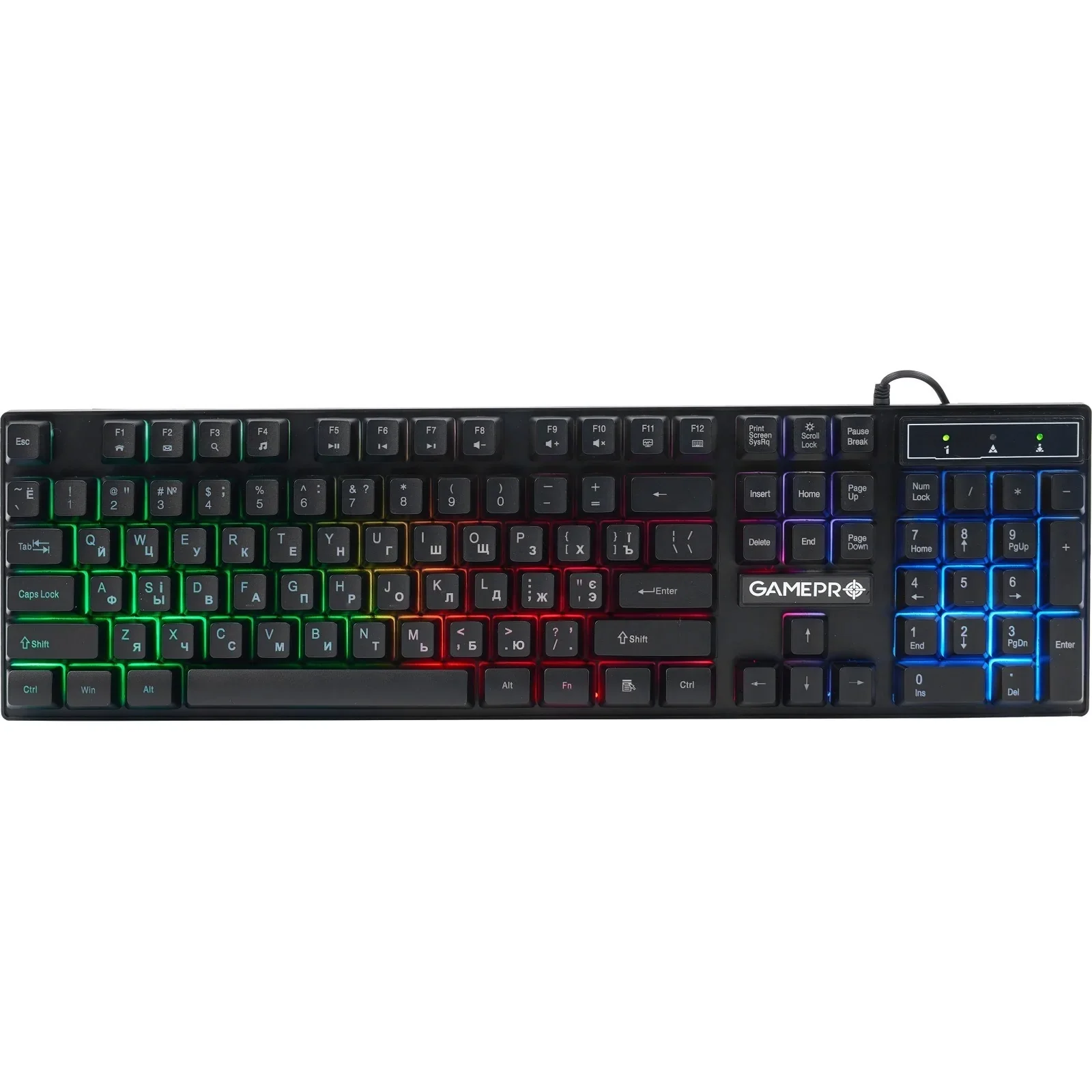 Клавиатура GamePro GK296 RGB Black UA