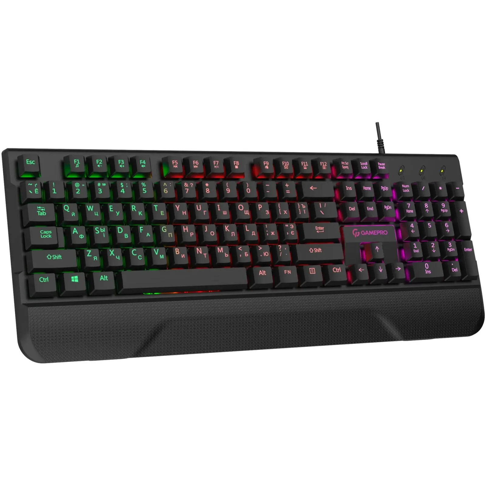 Клавиатура GamePro Headshot GK398 Black UA