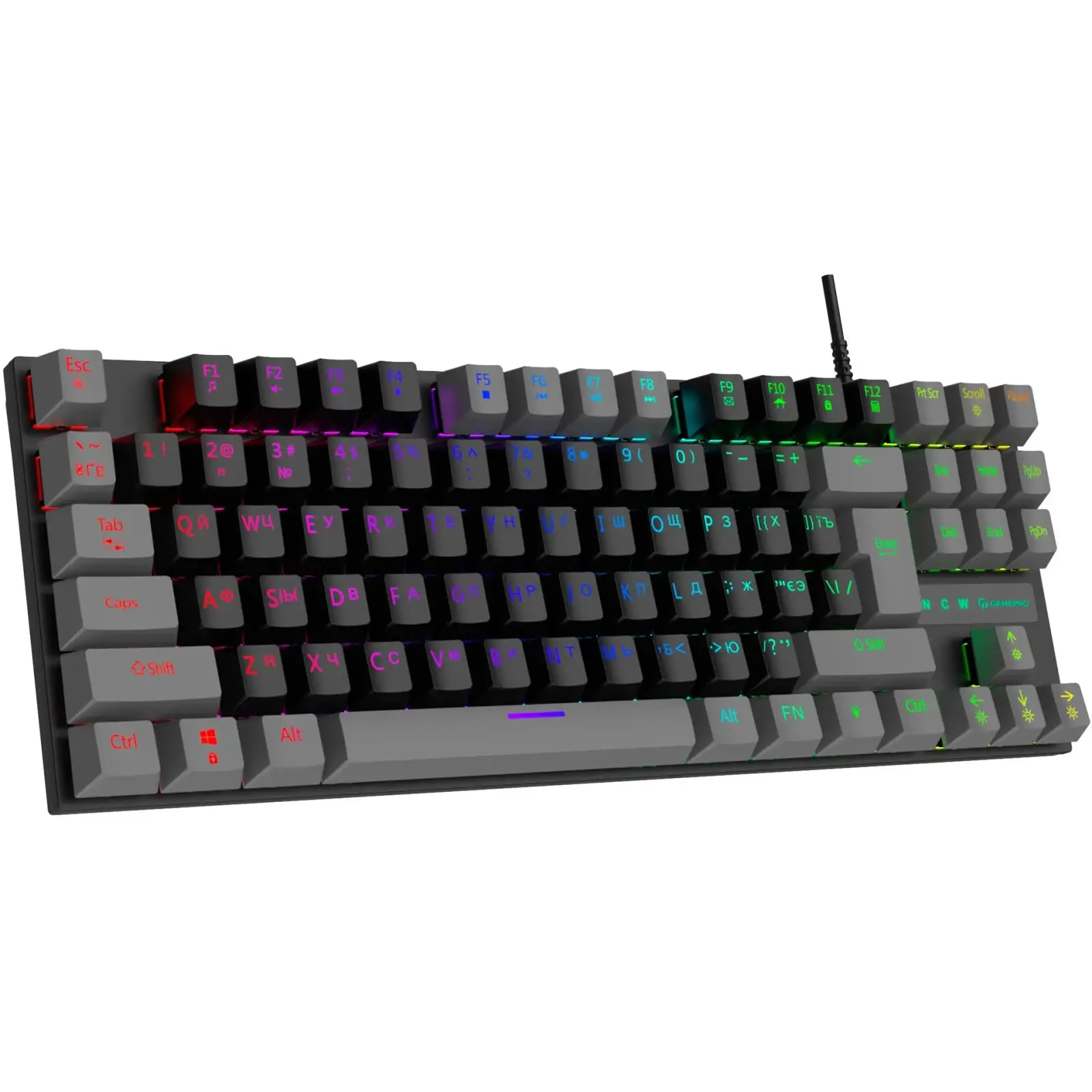 Клавіатура GamePro MK100R Grey UA