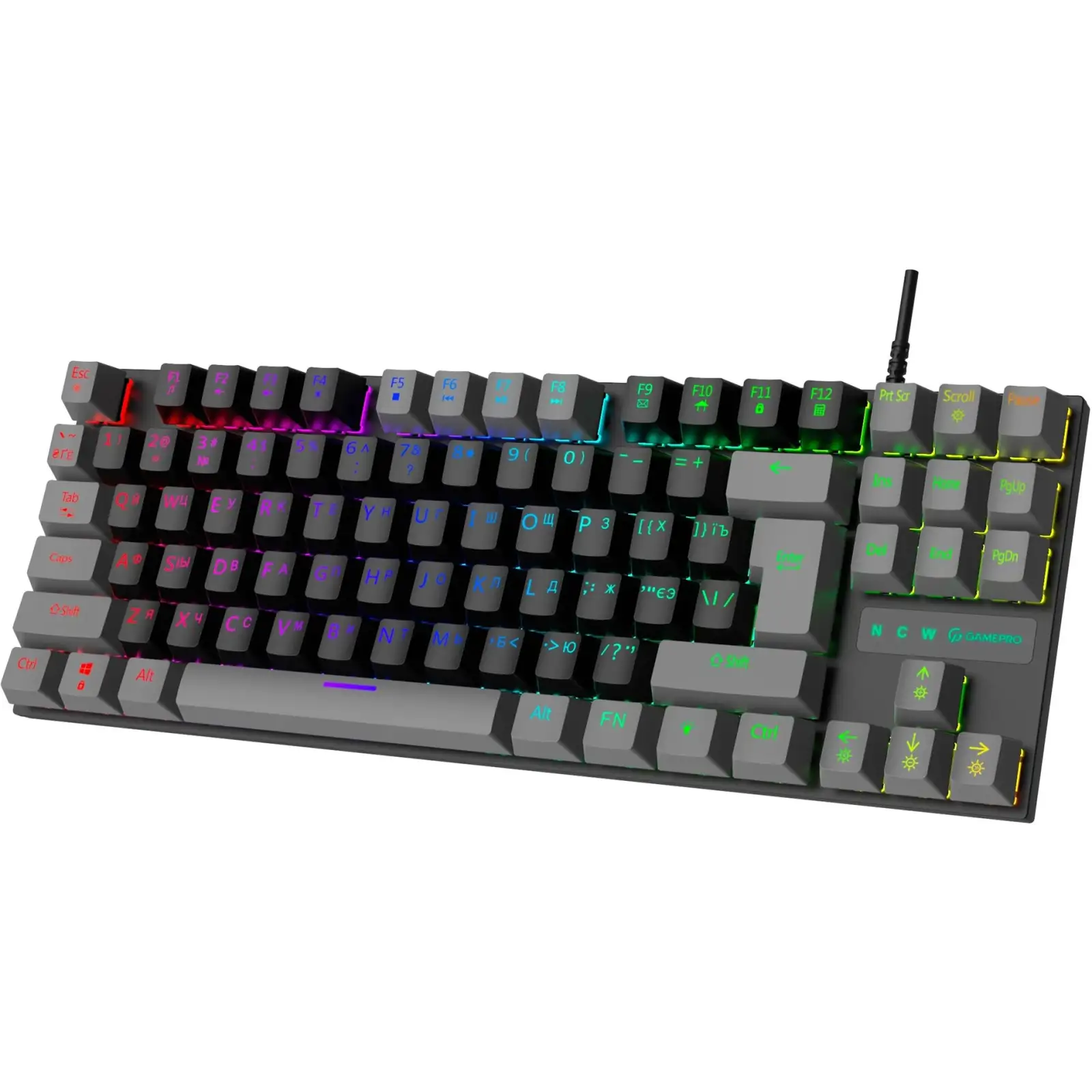 Клавіатура GamePro MK100R Grey UA