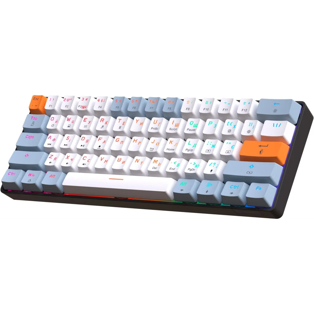 Клавиатура GamePro MK130R Red Swich Hot-Swap RGB Black UA