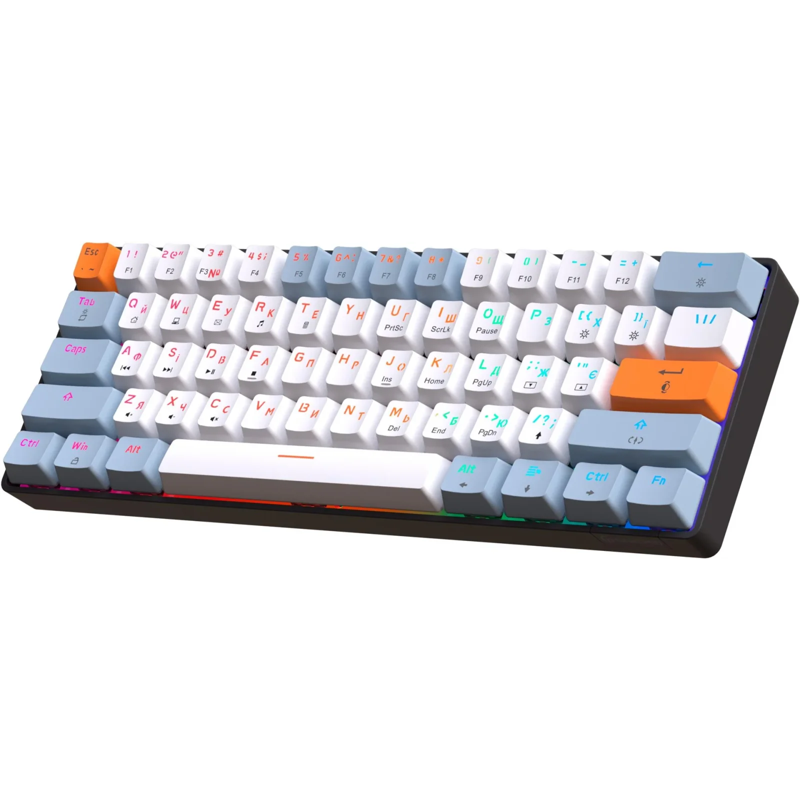 Клавиатура GamePro MK130R Red Swich Hot-Swap RGB Black UA