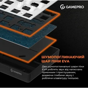 Клавиатура GamePro MK130R Red Swich Hot-Swap RGB Black UA