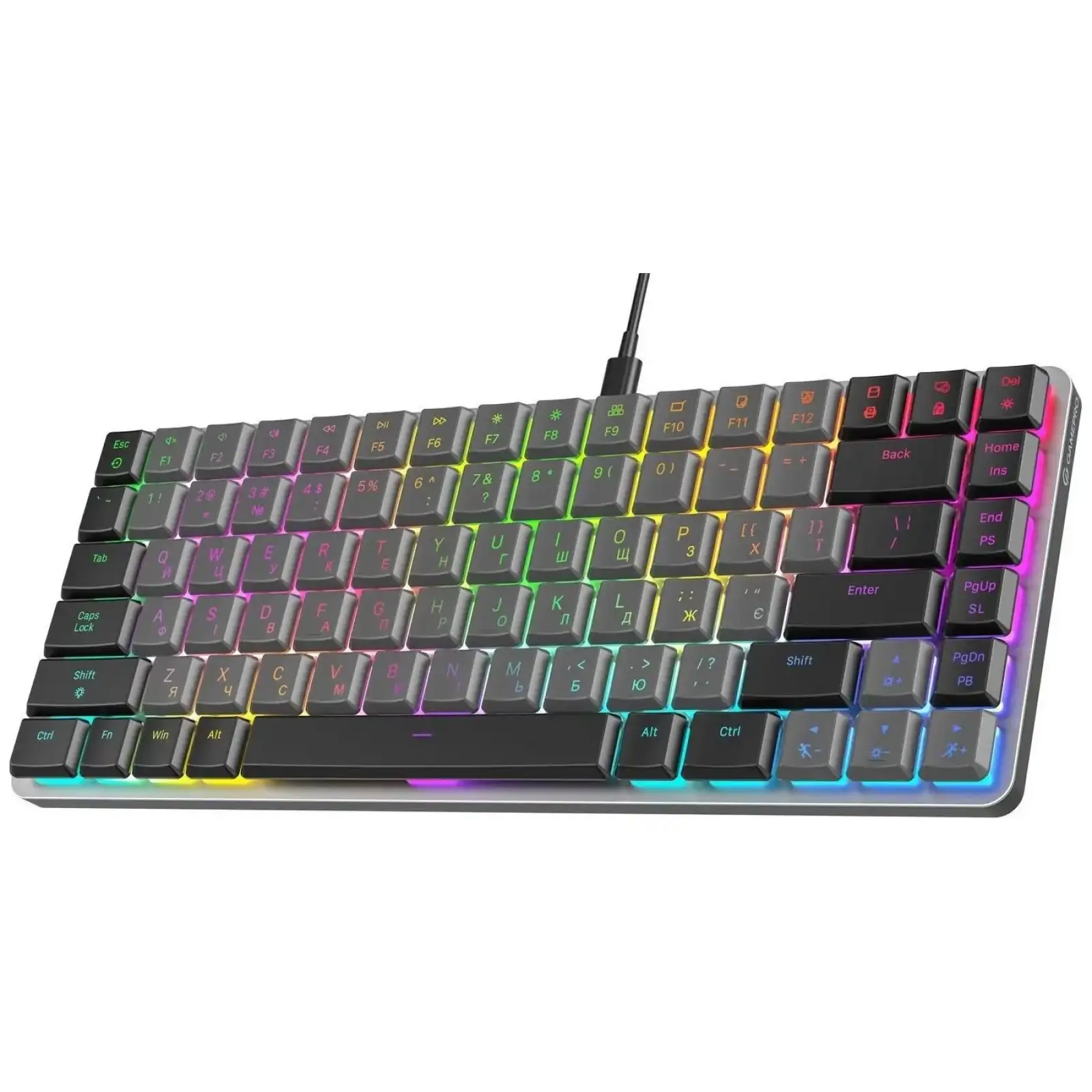 Клавиатура GamePro MK141R Red Swich Low Profile RGB Dark Gray UA