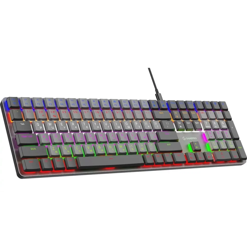 Клавиатура GamePro MK145R Red Swich Low Profile Dark Gray UA