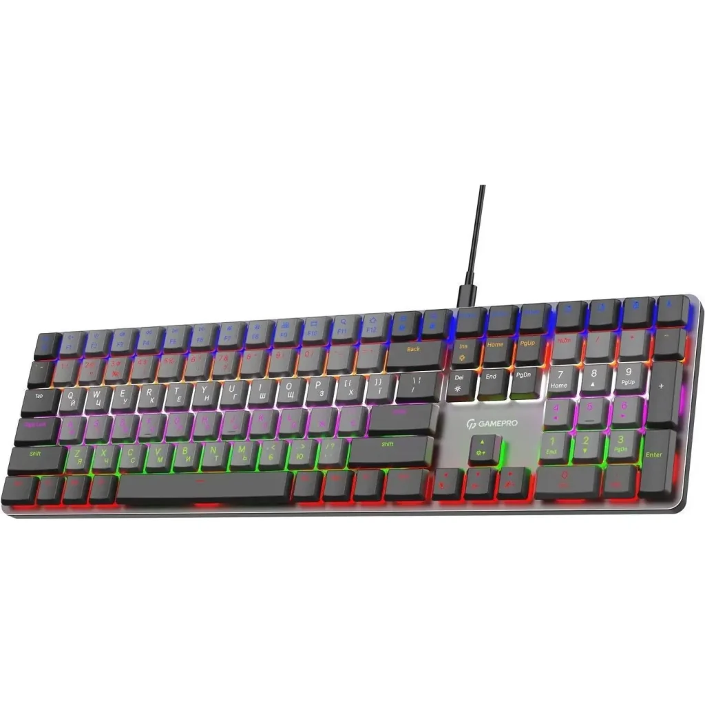 Клавиатура GamePro MK145R Red Swich Low Profile Dark Gray UA