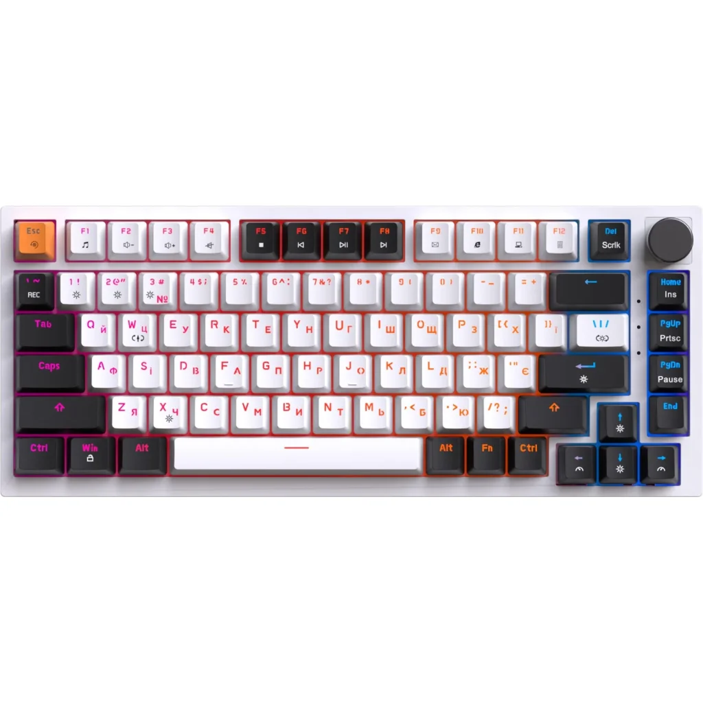 Клавіатура GamePro MK160W (Red) с Hot-Swap RGB White UA