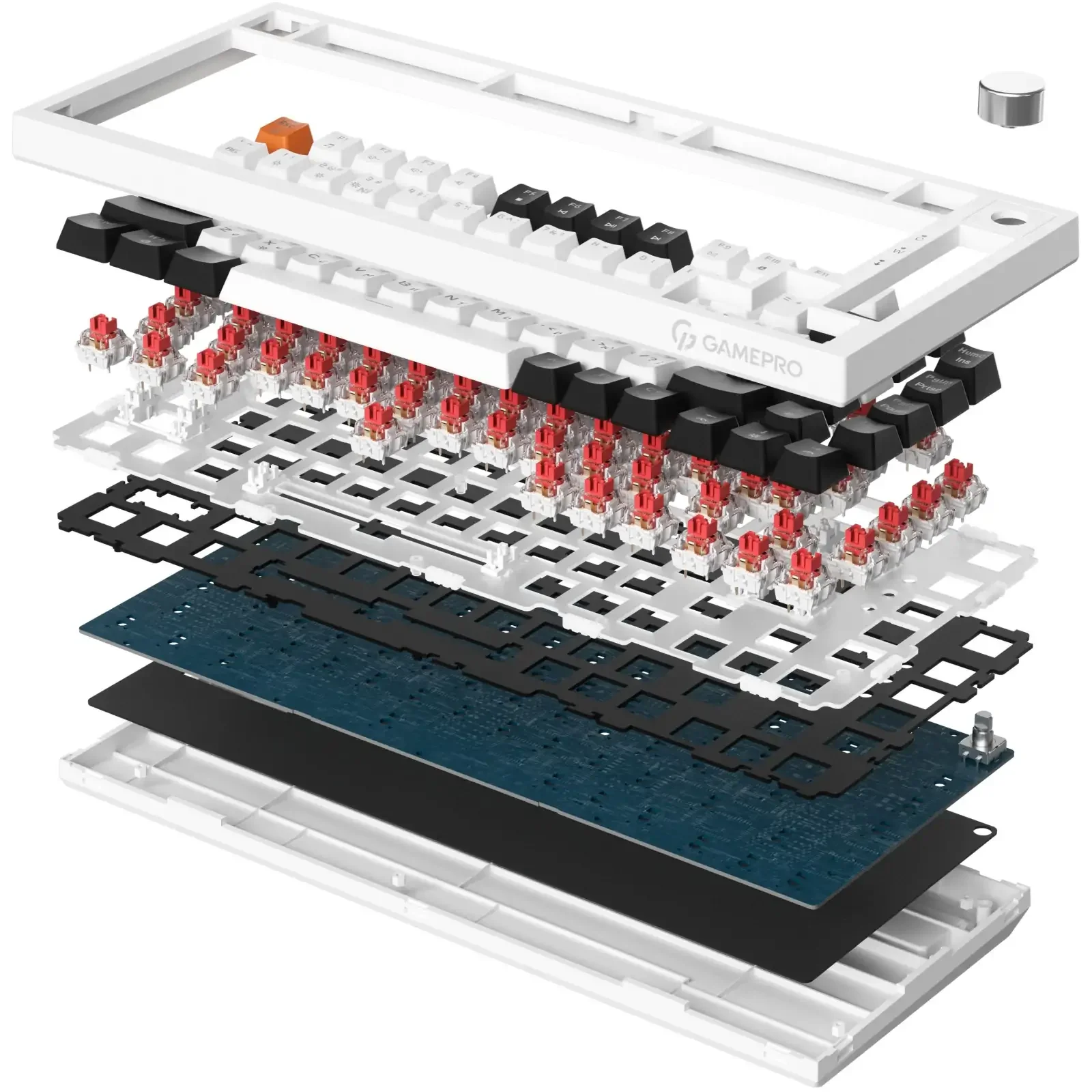 Клавіатура GamePro MK160W (Red) с Hot-Swap RGB White UA