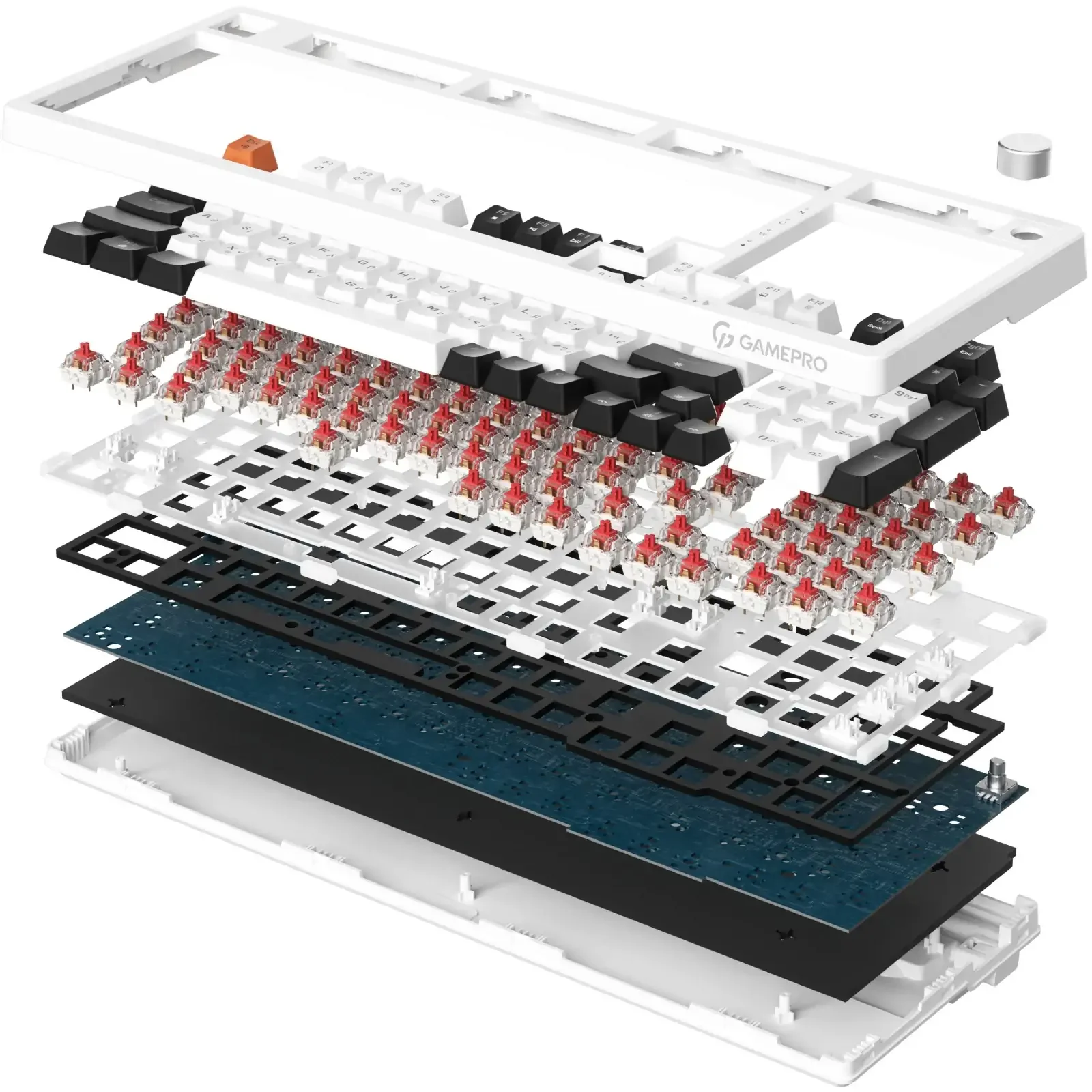 Клавіатура GamePro MK170W (Red) с Hot-Swap RGB White UA