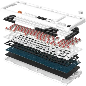 Клавіатура GamePro MK170W (Red) с Hot-Swap RGB White UA