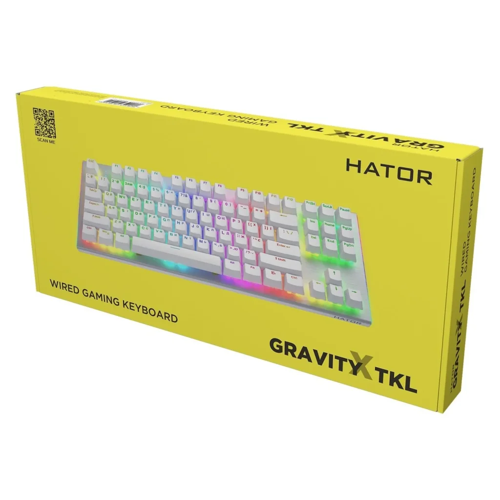 Клавіатура Hator Gravity X TKL Orange White (HTK551UA) UA