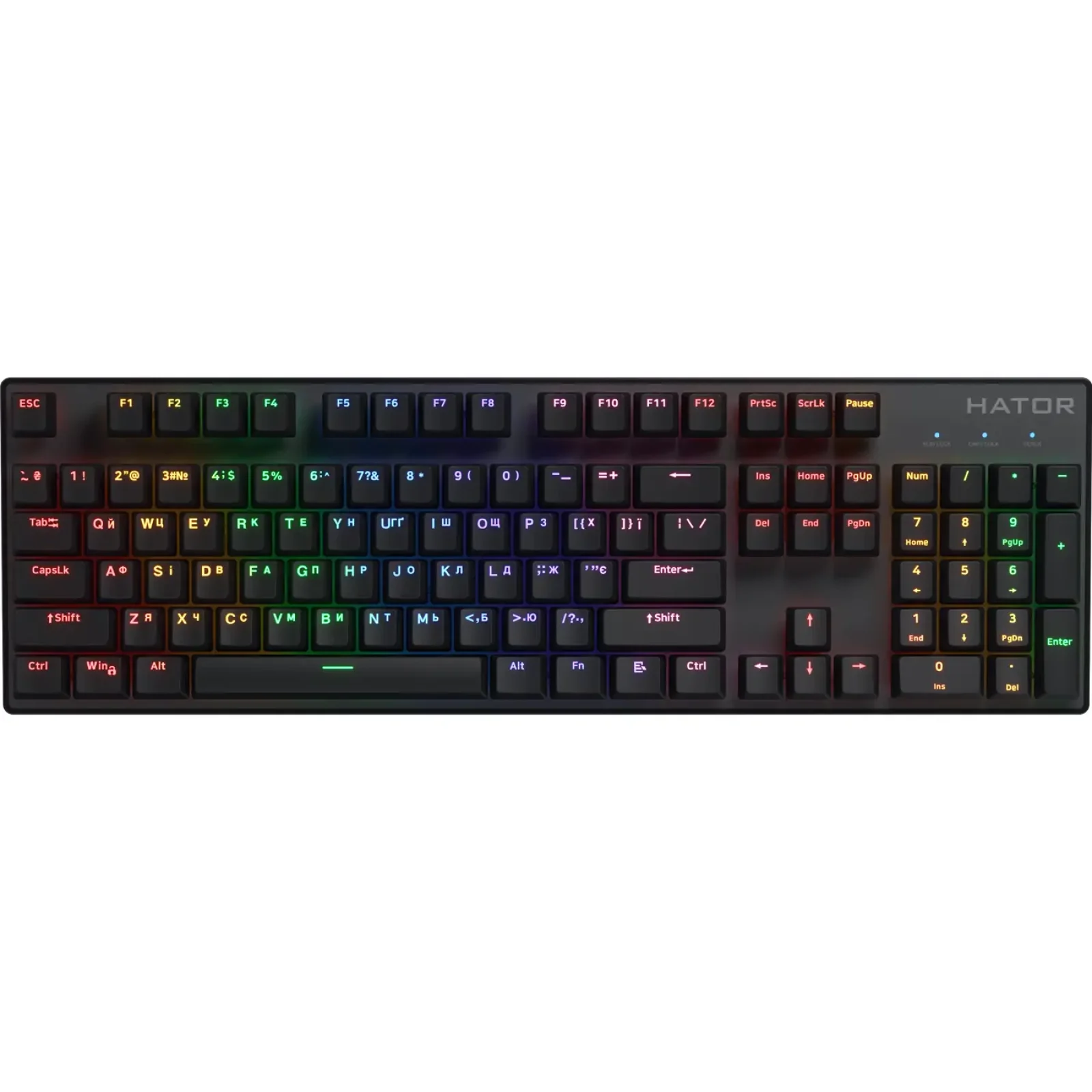 Клавіатура Hator Icefall Mecha Wireless Rainbow Black (HTK204UA) UA