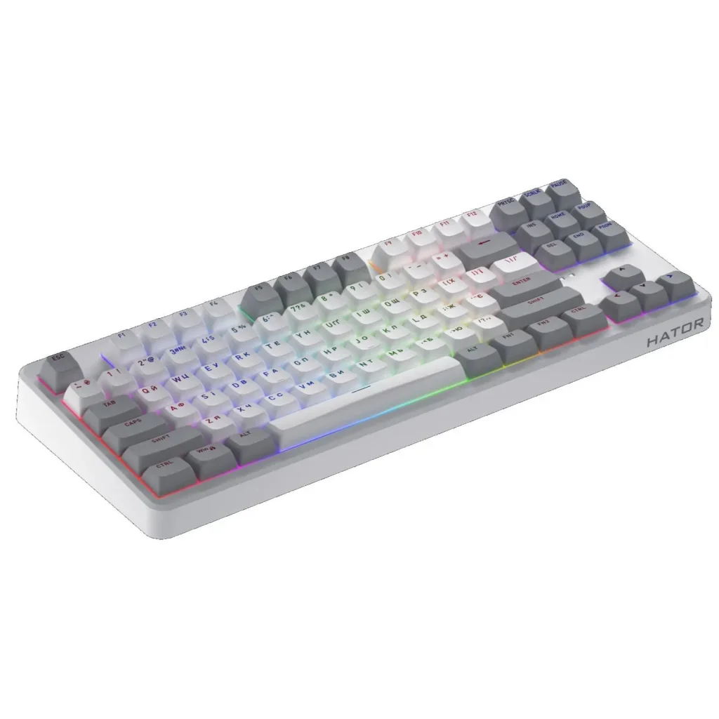 Клавіатура Hator Rockfall 3 Mecha TKL Wireless Orange White (HTK851UA) UA
