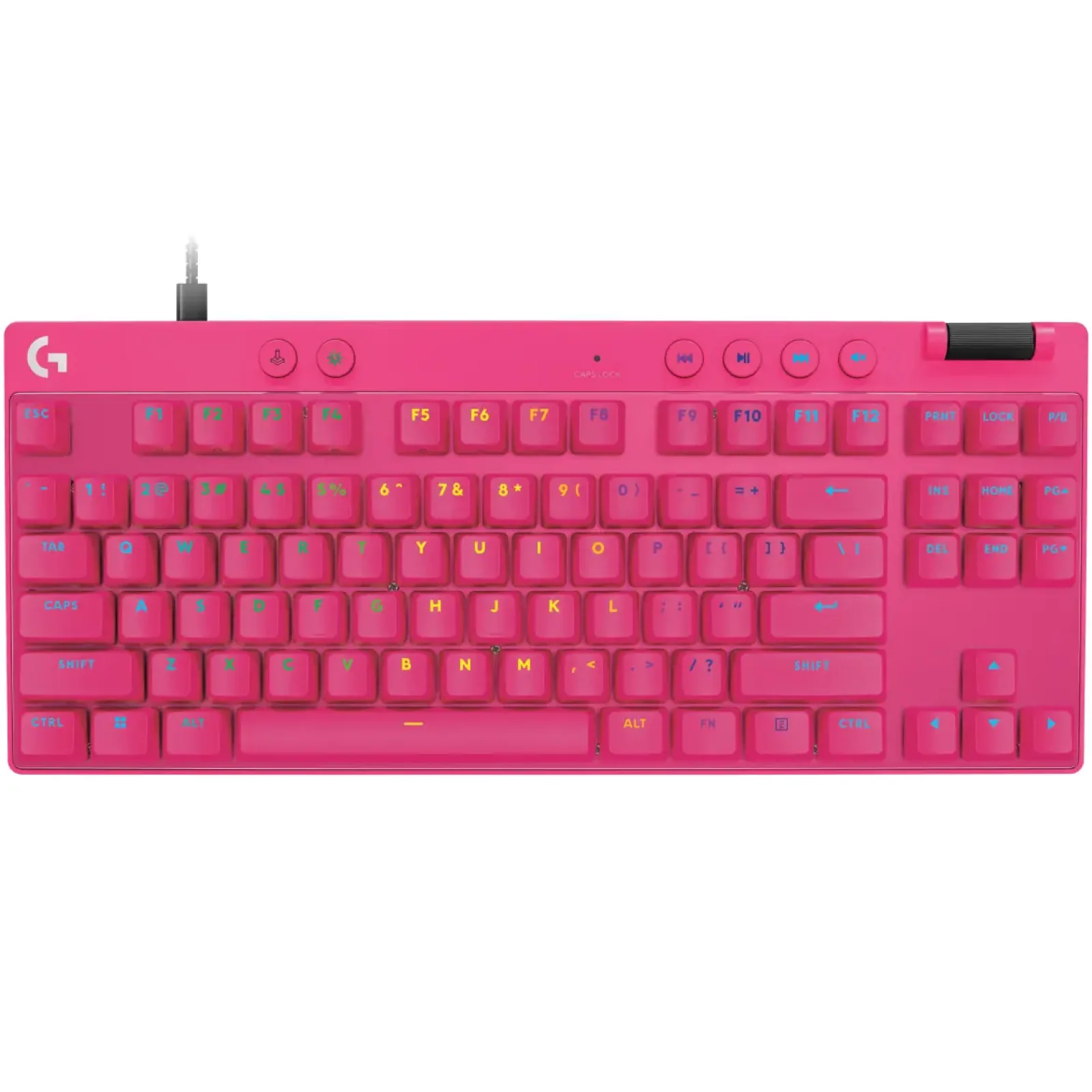 Клавiатура Logitech G PRO X TKL Rapid Magenta (920-013253) UA