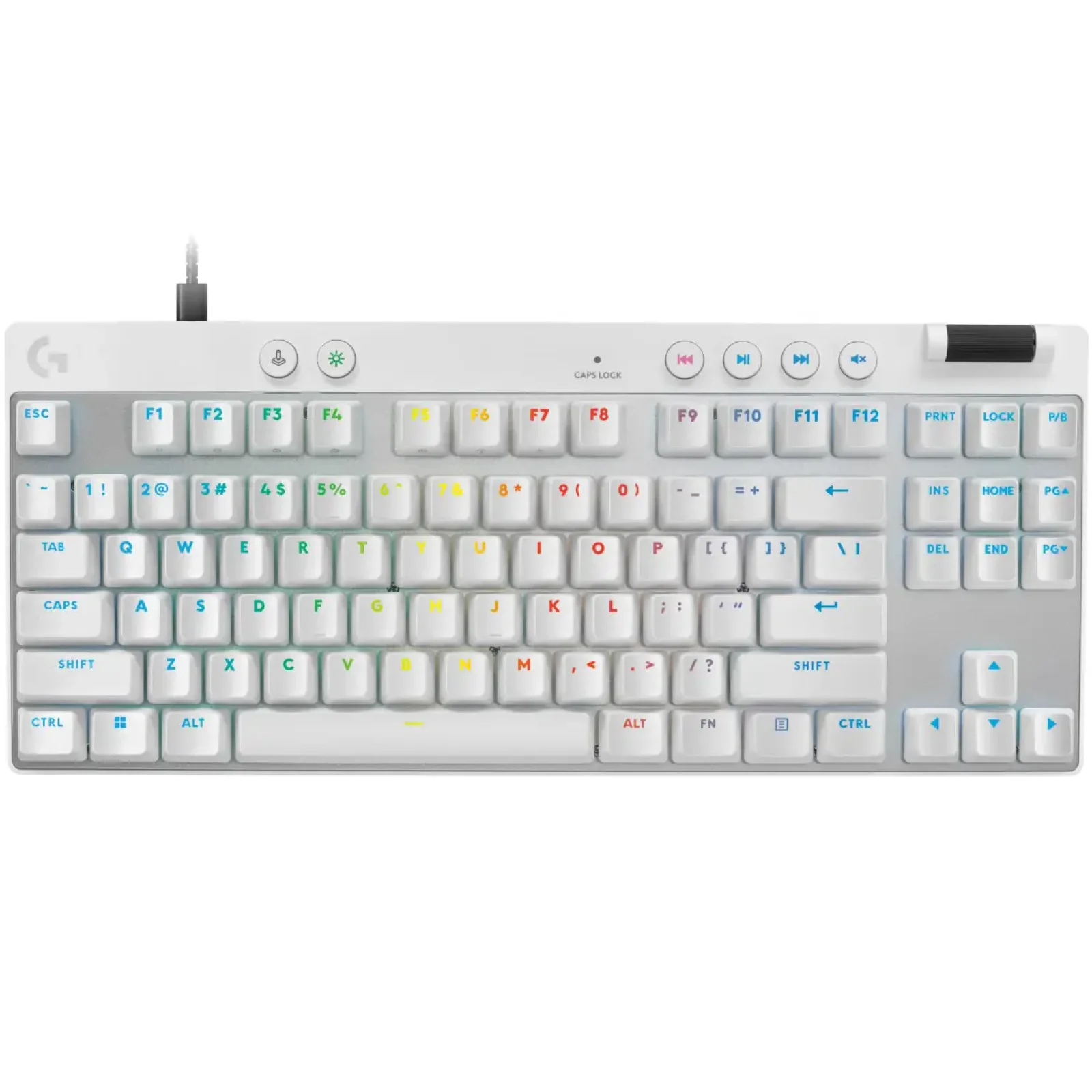 Клавiатура Logitech G PRO X TKL Rapid White (920-013242) UA